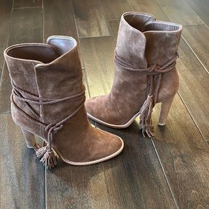 Joie suede boot. Never worn- no box. Tobacco color